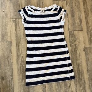 ☀️Banana Republic Navy and White Striped shirt  Dress